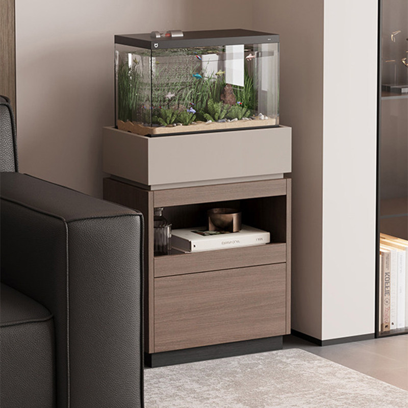 实木鱼缸底柜家用隔断专用收纳柜底座柜子承重底座客厅落地放置柜