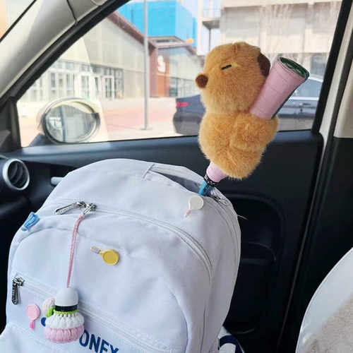 羽毛球拍球搭子网球装饰装饰玩偶