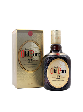 洋酒 老伯威12年 尊享欧伯12年特醇威士忌Old Parr 原装750ml