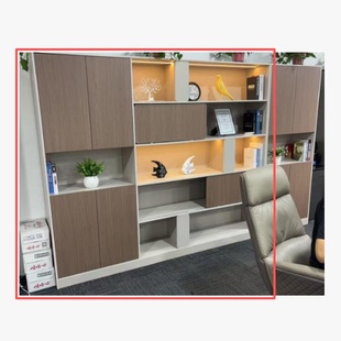 2000mm 书柜LDR8系新品 驰奥836木柜文件柜资料柜2400 400 带灯带