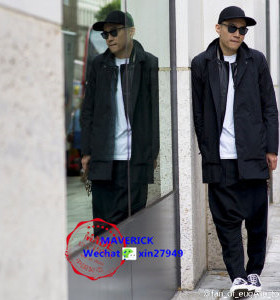 LT.春夏不对称低裆西裤eugene tong街拍款吊裆垮裤小脚休闲长裤