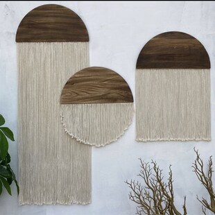 饰品民宿样板房挂件软装 北欧棉质挂毯壁毯家居装 饰纯色流苏墙面装