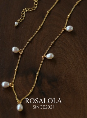 ROSALOLA 光之晨露·法式浪漫复古珍珠项链·LOLA系列 061501