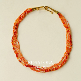 ROSALOLA 烈日晚霞·时尚复古项链·LOLA系列 122244
