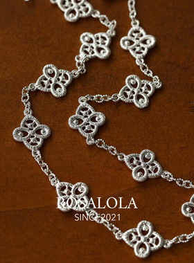 ROSALOLA 镂空花语·法式浪漫复古项链·LOLA系列 122203