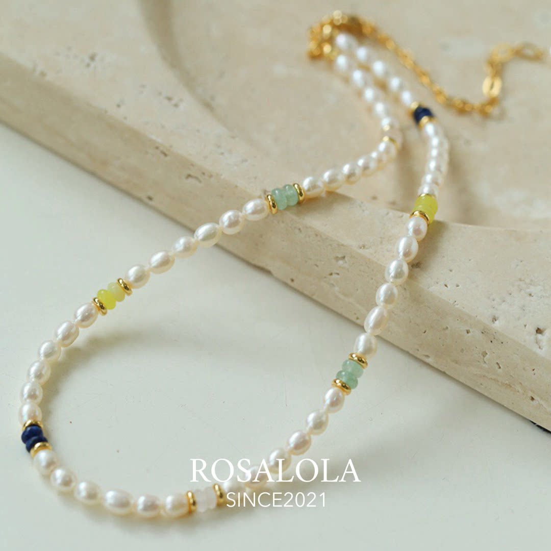 ROSALOLA 青釉柠香·法式浪漫复古新中式项链·LOLA系列 051501
