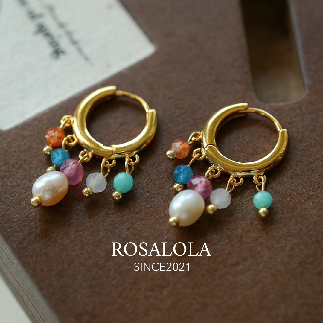 ROSALOLA彩色小耳环/波西米亚风LOLA系列 耳饰