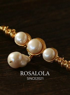 ROSALOLA 时光藏于珠·法式复古鎏金工艺胸针·LOLA系列 122224