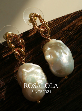 ROSALOLA 油画巴洛克·法式文艺复古耳环·LOLA系列 122220