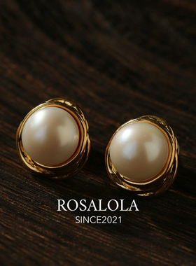 ROSALOLA 时光藏于珠·法式浪漫复古耳钉·LOLA系列 122226