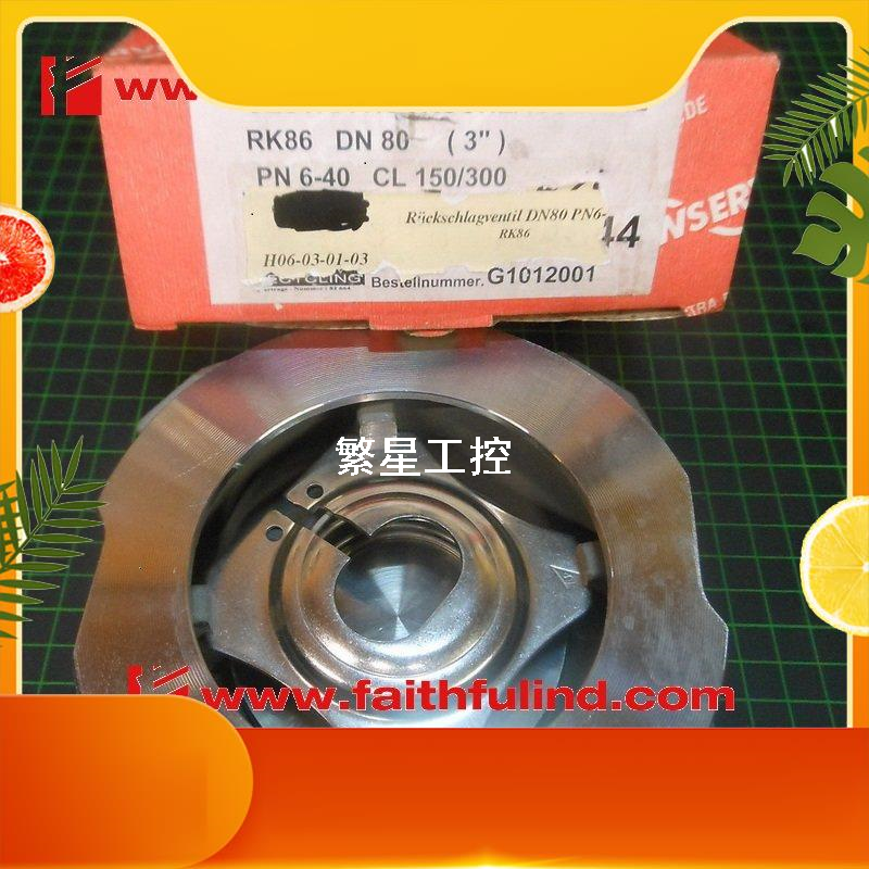 商品议价GESTRA RK86 杰斯特拉全新止回阀 RK 86 DN80 PN40