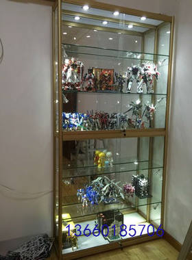 玩具手机配件模型玻璃展示柜