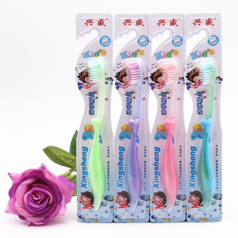 8支装儿童软毛护龈牙刷 卡通造型 多种选择防滑手柄 正品保证包邮