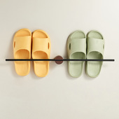 浴室卫生间厨房轻奢白色挂毛巾架单杆简约创意北欧实木黑色毛巾杆