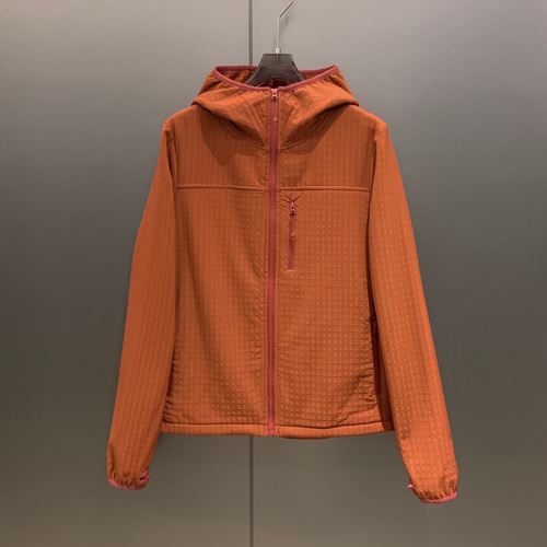 山系城市户外肌理感秋冬休闲防风连帽运动外套女 W7111