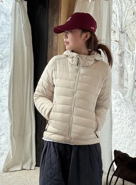 【小雨姐在这里】长白山95白鹅绒收纳袋轻盈连帽羽绒服女 Y2401