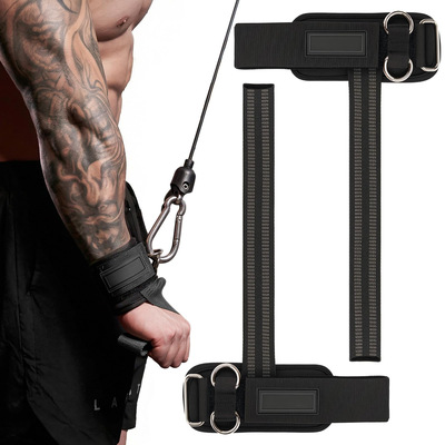 Wrist Strap for Weight Lifting, with Cushioned Leather Wrist