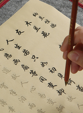 行书毛笔临摹字帖成人初学者专用楷书法软笔练字描红宣纸入门套装