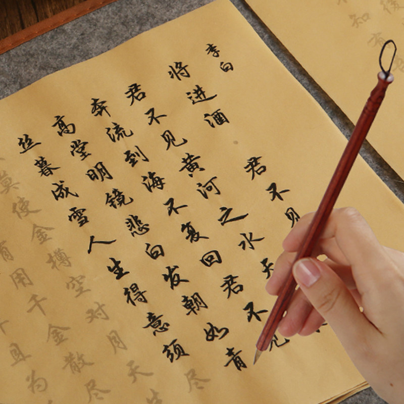 行书毛笔字帖临摹初学者专用小行楷成人书法练字描红宣纸入门套装