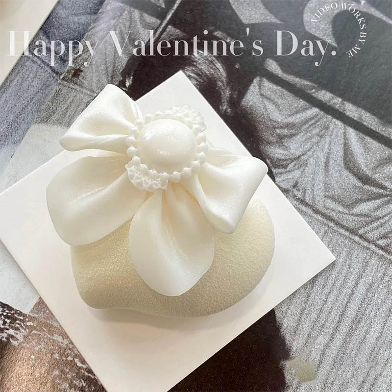 七夕情人节心形法式慕斯蛋糕模具表白爱心硅胶烘焙甜品模巧克力