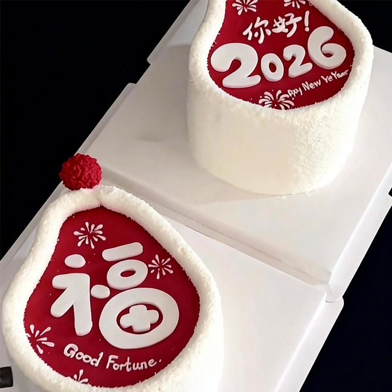 2026新年福福蛋糕模具戚风翻糖切模网红福字蛋糕装饰新款烘培工具