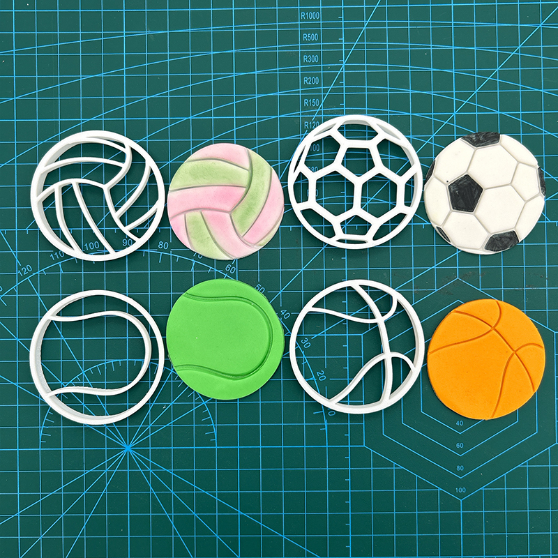 棒球网球篮球足球切模男孩男生翻糖甜品生日蛋糕烘焙模具