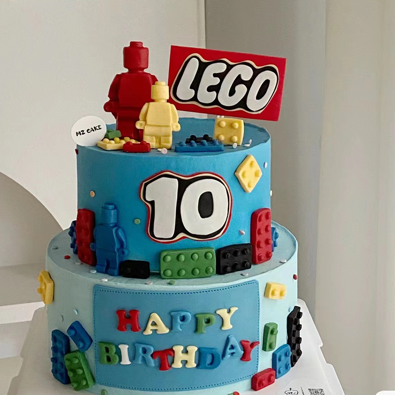 儿童生日蛋糕装饰摆件机器人乐高积木方块模具男孩蛋糕插牌插件,厨房/烹饪用具,烘焙模具,淘宝优惠券,粉丝福利购,淘宝优惠卷