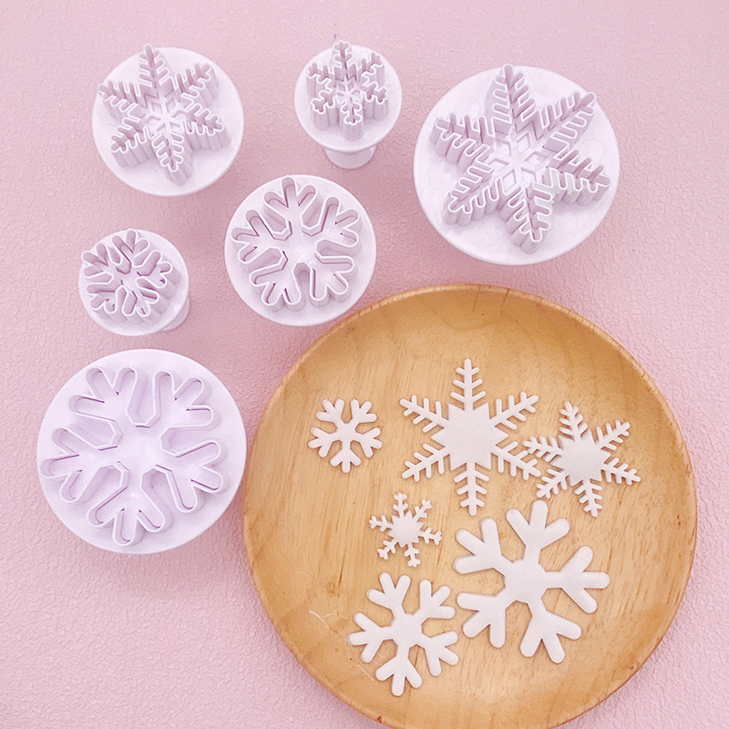 麦田厨房塑料雪花硅胶模具