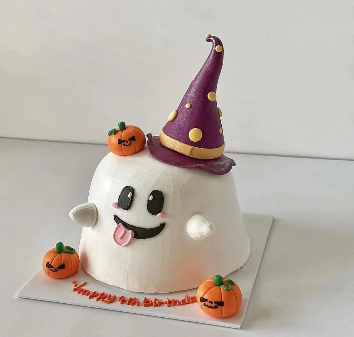 万圣节立体南瓜慕斯蛋糕