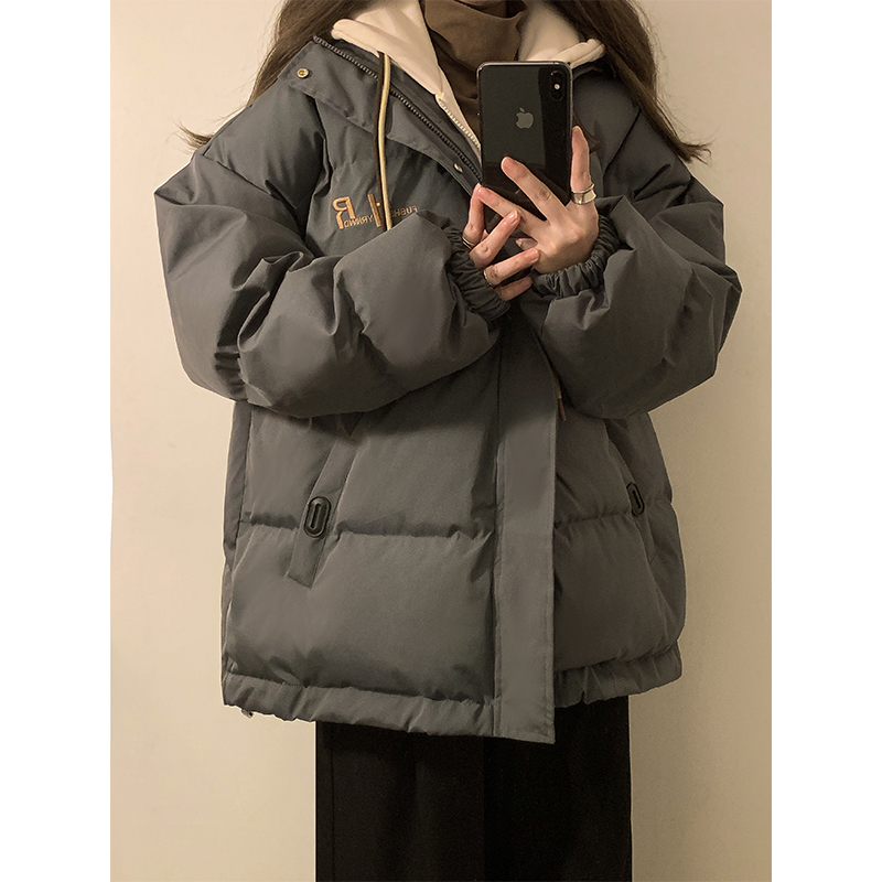 胖mm羽绒棉服女冬季新款大码宽松