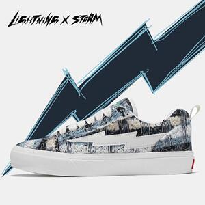 LightningXstorm毕加索画作联名闪电鞋复仇风暴情侣休闲板鞋正品
