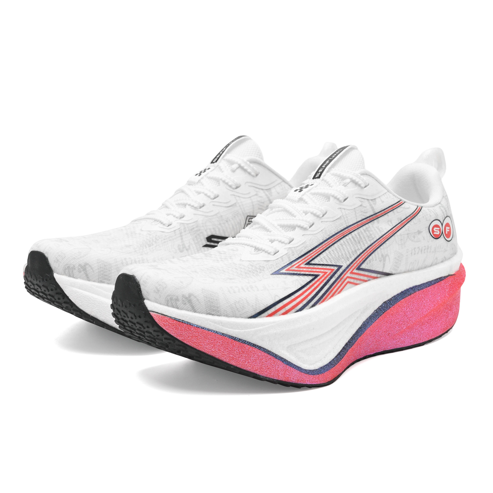 SEAFUNG疾闪2.0 跑鞋 碳板体考高弹透气田径体育 樱花粉