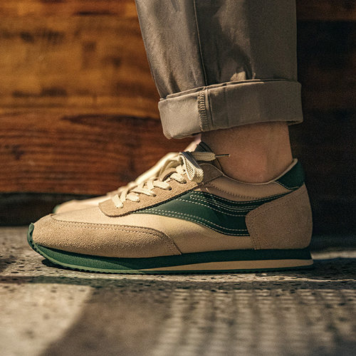 马登复古男鞋2025新款百搭休闲鞋潮流运动鞋轻便阿甘慢跑鞋秋冬