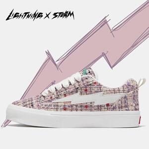 LightningXstorm毕加索画作联名闪电鞋复仇风暴情侣休闲板鞋正品