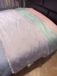 美庭专柜同款茶多酚天丝小凉被素色夏凉被纯色提花空调被可机洗