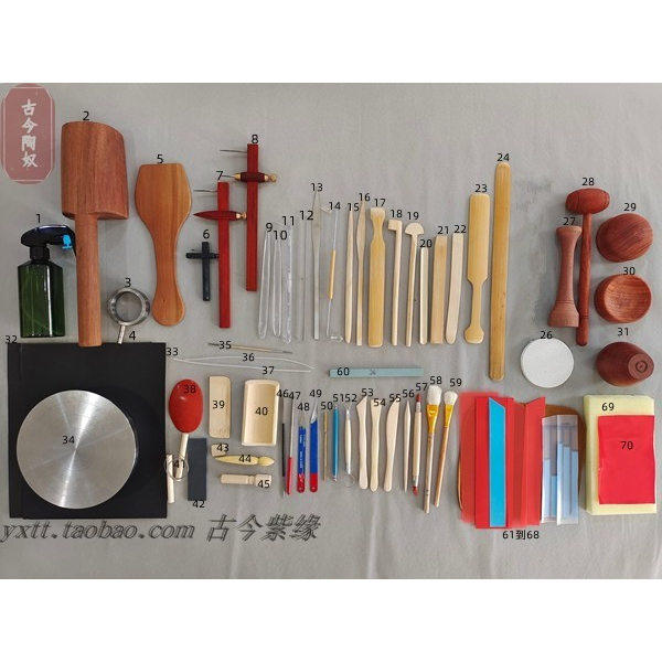 古今紫缘  宜兴丁山全手工制作紫砂壶茶壶全套制壶工具 套装工具,特色手工艺,其他特色工艺品,淘宝优惠券,粉丝福利购,淘宝优惠卷