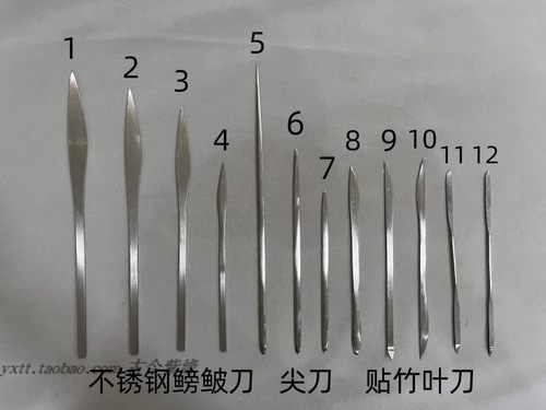 不锈钢尖刀贴竹叶刀刀具