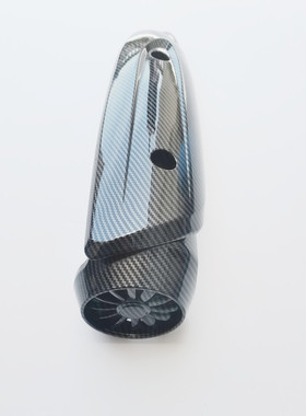 适用于雅马哈四冲电喷ZR50老鼠怪EVO2碳纤纹排气隔热罩排气管盖