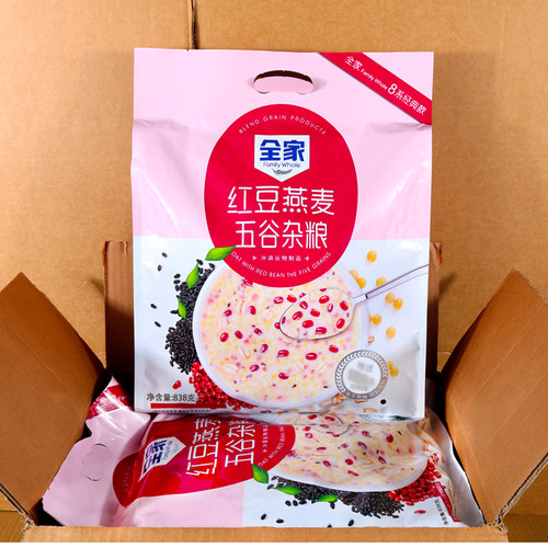 红豆燕麦五谷杂粮麦片838g袋装营养早餐冲泡即食麦片独立包装