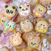 创意动物裱花小饼干散装 学生奖励儿童礼物 卡通趣味造型独立包装