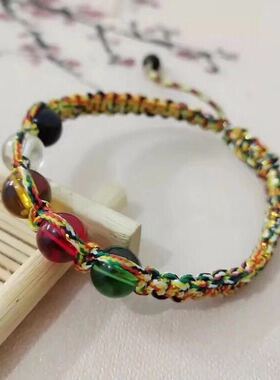 手工编织转运珠端午节五彩绳