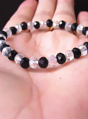 刻面单圈多色夜市水晶手链