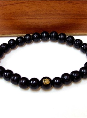 旅游景区黑色宗教风饰品佛珠手链