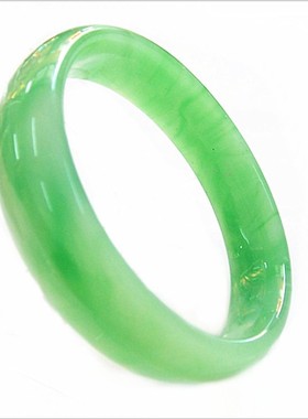 B8厂家直销仿新疆和田青玉扁宽条女式手镯 大量多色供选