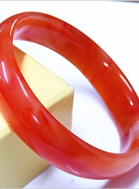 玻璃玛瑙厘米透明女士手镯