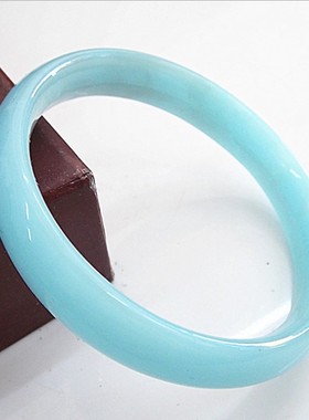 天蓝色跑江湖时尚风琉璃手镯