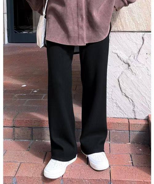 特价福利！日单加绒瘦瘦裤！松紧腰显瘦针织裤女微喇叭休闲裤垂坠,女装/女士精品,休闲裤,淘宝优惠券,粉丝福利购,淘宝优惠卷