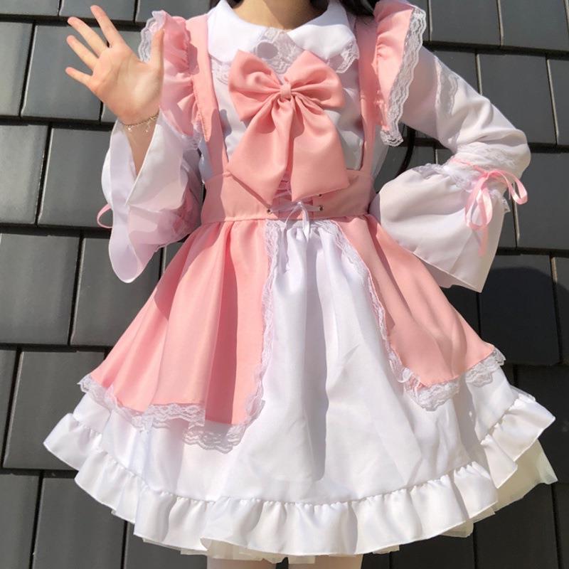 日系女仆装反串洛丽塔女装大佬服装长袖短裙洋装cosplay女佣制服