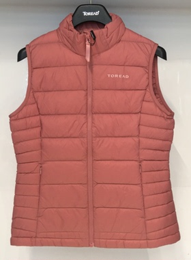 探路者羽绒马甲女22秋冬户外保暖羽绒背心TAFFAK92234