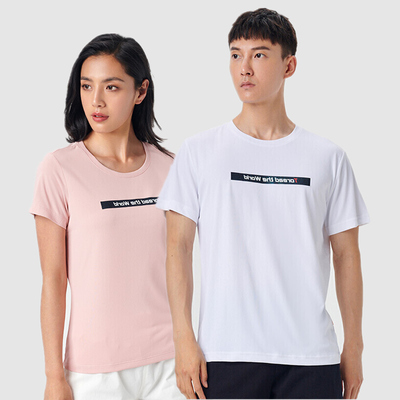 探路者户外速干短袖男女春夏TIEF透气圆领印花T恤TAJH81737/82736